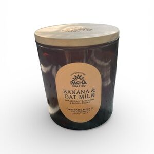 Banana & Oat Milk Scented Candle - Brown Jar